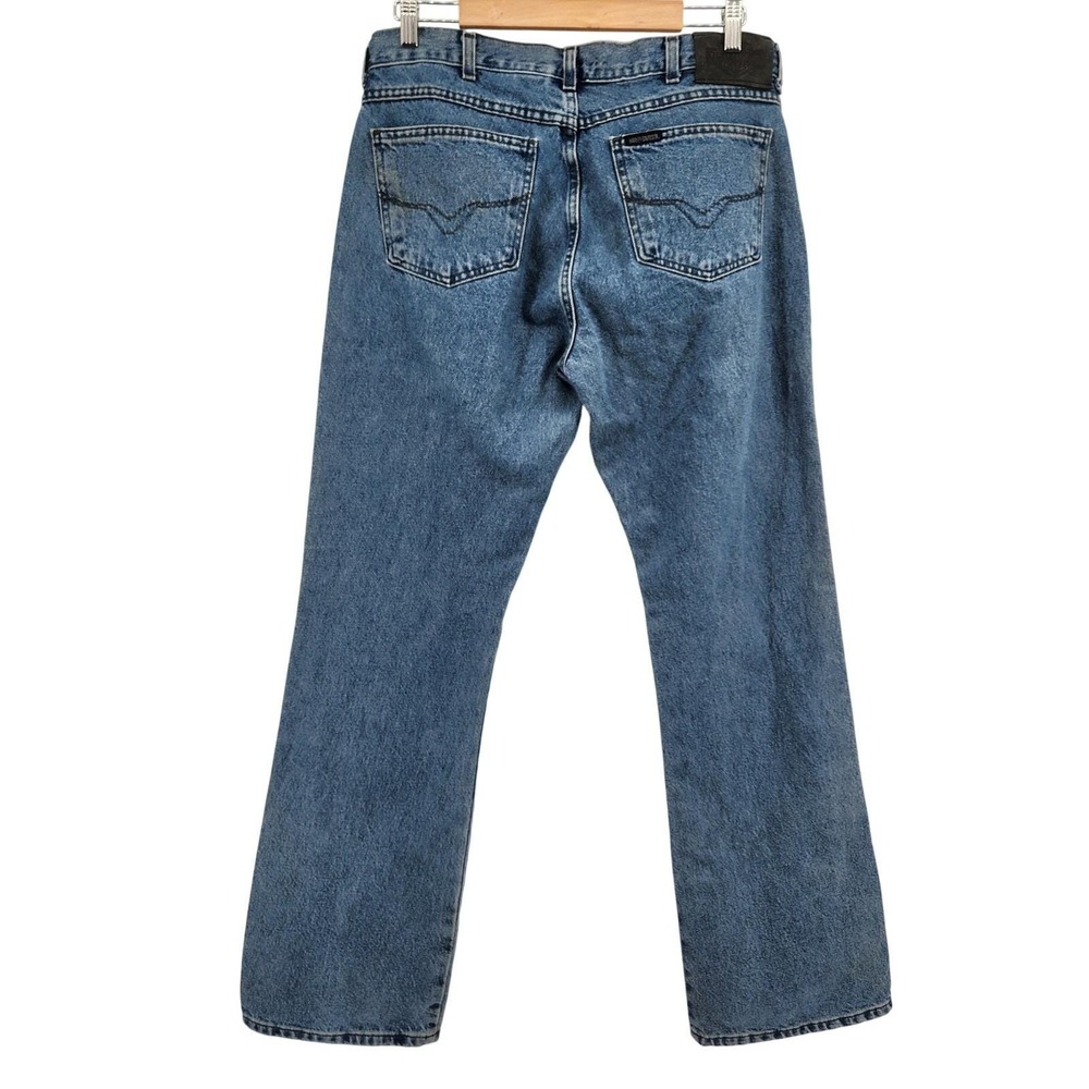 Harley Davidson Bootcut Jeans Women's 14L Blue Denim‎ Cotton Motorcycle Biker